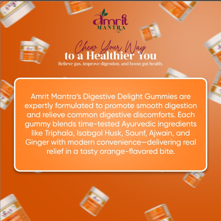 Amrit Mantra Gut Health Gummies | Digestion Support | Triphla & Probiotic