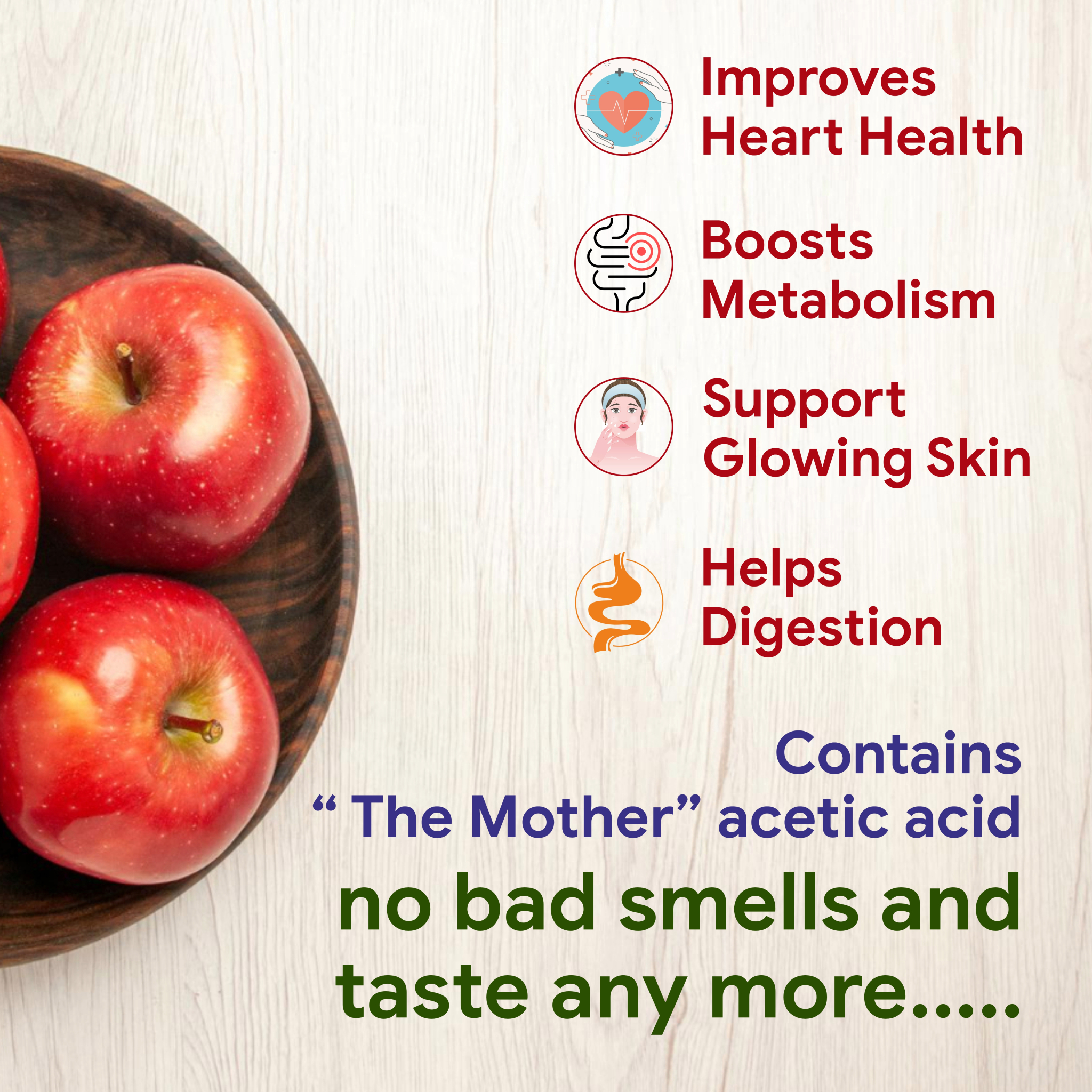 Apple Cider Vinegar Effervescent Tablets with Mother – 15 Tablets | Lemon & Orange