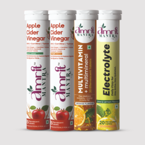 Amrit Mantra | Apple Cider Vinegar + Multivitamin + Electrolyte “Fat Burn + Energy Reset Kit”